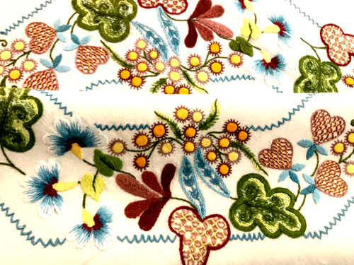 Vintage hand embroidered - hand,