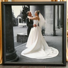 Black coated square 20x20"