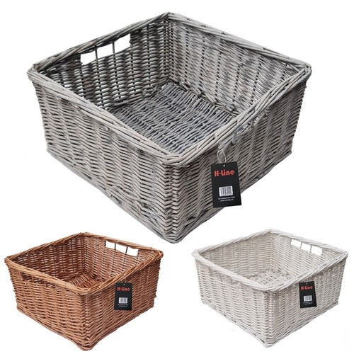Large square wicker - square, storage