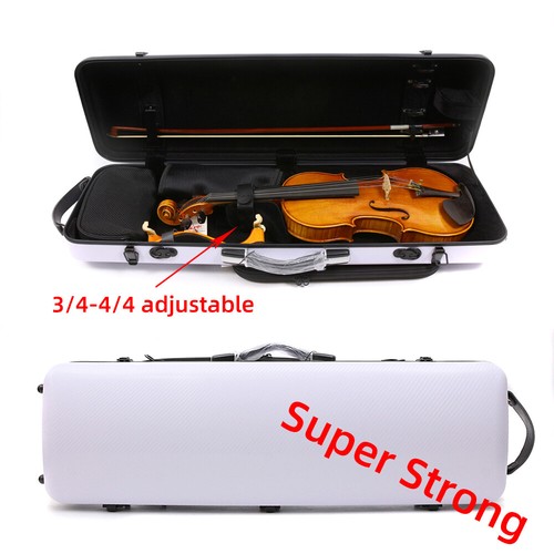White carbon fiber violin case - carbon,