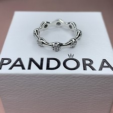 PANDORA 8 Pod Pave Clear Crystal Ring ALE 925 - Size 54 - RETIRED
