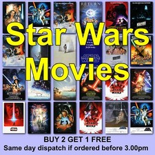 Poster STAR WARS Movie Posters film Poster HD prints SCI-FI Star Wars Borderless