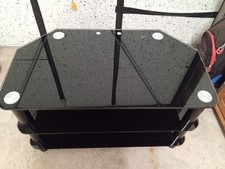 Glass Corner TV Stand -