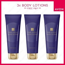 3x AVON FAR AWAY BEYOND THE MOON BODY LOTION 125ml **FLORAL CHERRY SCENT**