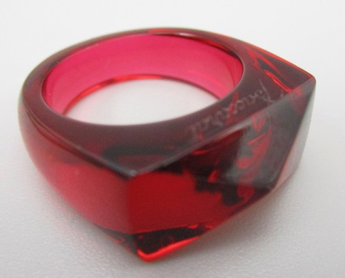 Lovely baccarat red art glass - baccarat,