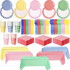 285 Pcs Disposable Gingham