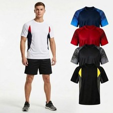 Mens Muscle Slim Fit Stretch T