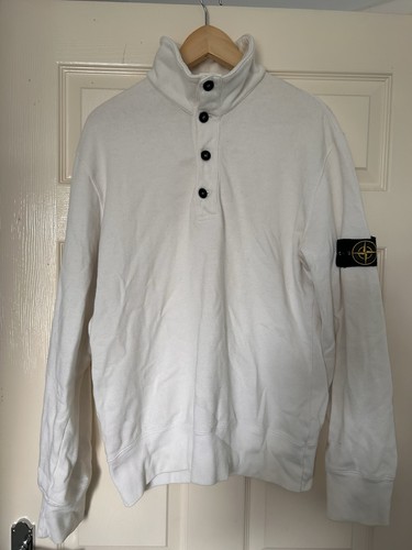 Stone island half button - stone,