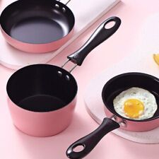 Mini Soup Pot Porridge Cooking Pot Milk Pan with Long Handle Small Saucepan UK