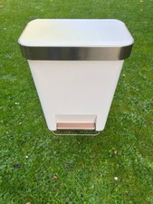 Simple Human - White and Rose Gold 45L Pedal Bin
