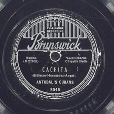 ANTOBAL'S CUBANS Conga Drums / Cachita BRUNSWICK 8046 VG- 78 10"  Rumba