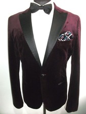Purple velvet tuxedo dinner - purple,
