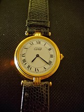 Vintage Cartier Must de Cartier Vendôme 30 mm Swiss Quartz Gold Vermeil Watch