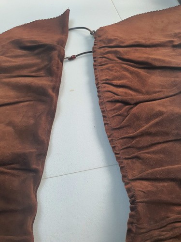 Chocolate lades suede boots - chocolate,