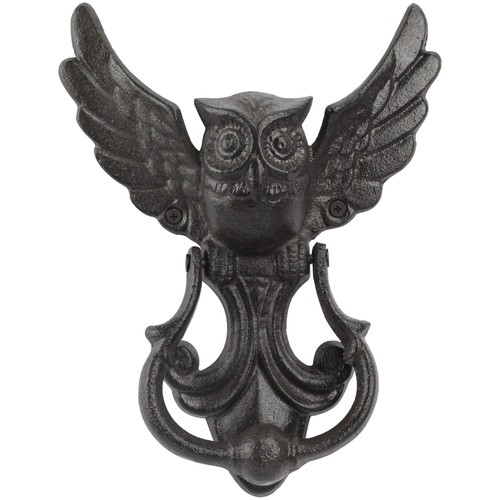 Heavy duty cast iron owl - heavy, door