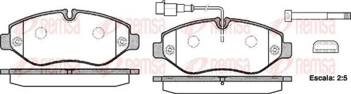 Brake pads front axle - brake,