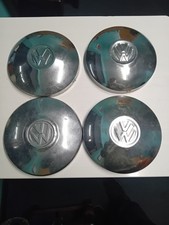 VW Chrome Hubcaps 6" Vintage