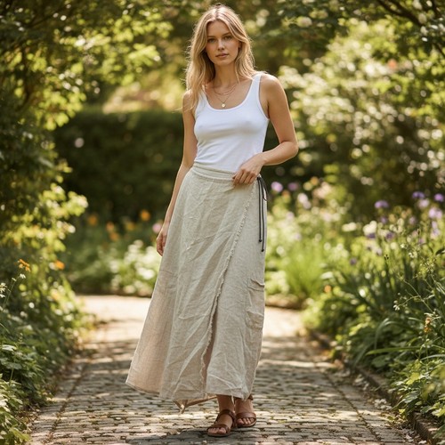 Handmade asymmetrical raw hem - handmade,