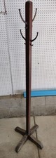 Antique Dark Wood Hall Tree