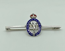 TLM WWI Sterling Silver Enamel SAC South Africa Corps Signals Sweetheart Brooch