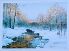 Vintage Print of "Seasons Winter" by Ruane Manning.
