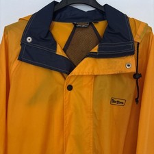 Peter Storm Rain Coat Jacket Yellow/ Blue Fisherman Style XS
