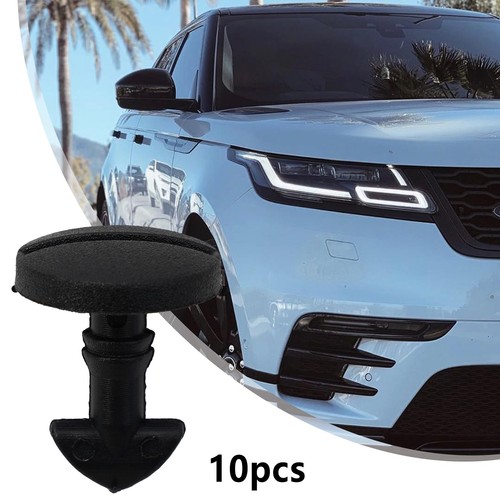 Black plastic car clips cover - plastic,