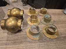 Antique LOT Brass Bar Foot