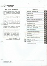 HONDA ATC 110 ORIGINAL 1984 FACTORY WORKSHOP MANUAL