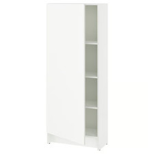 Tall White Storage Cabinet