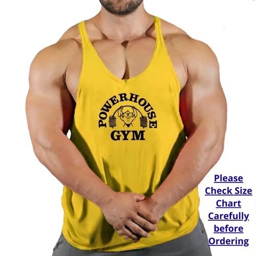 Mens gym stringer vest - mens,