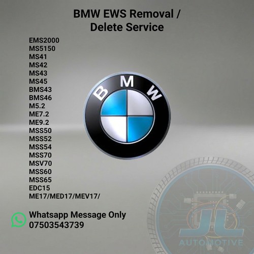 Bmw ews delete service - service, m50