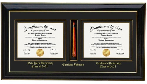 Double diploma frame - , with