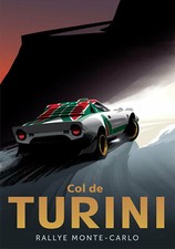 Col De Turini Rally Racing Monte-Carlo A4 and A3 Poster Wall Art Free Postage