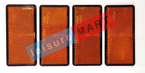 Orange amber reflectors - 4,