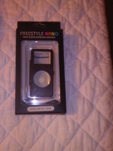 Ipod nano case black - black,, metal
