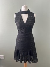 Karen Millen Size 8 Black Gold