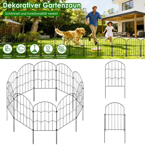 10pcs metal garden fence - metal,