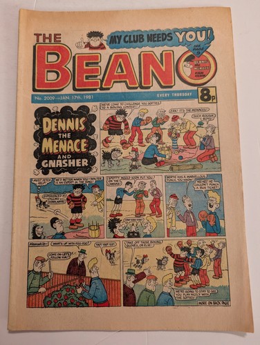Beano comic 2009 january - comic, 2009,