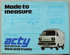 HONDA Acty Vans & Trucks Sales Brochure c1978