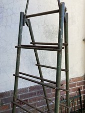 Vintage Metal Stepladder Salvage Prop Shop Display retro ladder industrial Decor