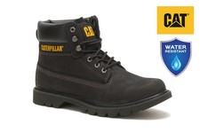 CAT Caterpillar Colorado 2.0 Black Leather Ankle Unisex Casual Everyday Boots