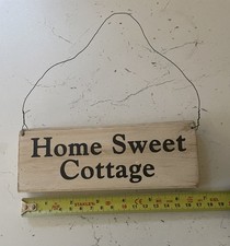 Home Sweet Cottage wooden plaque