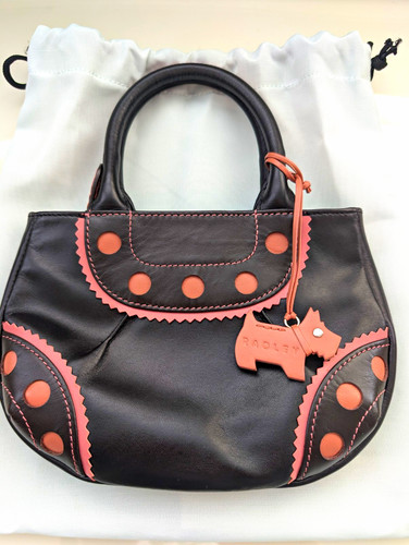 Radley black pink leather - black,
