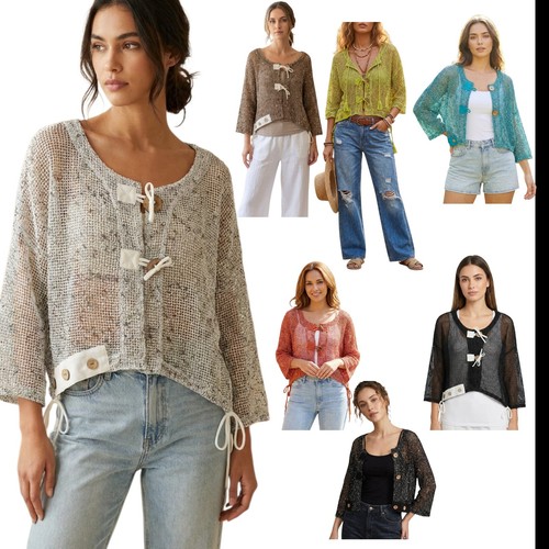 Women open knit - open, boho