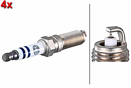 Hella spark plug - 4x, opel