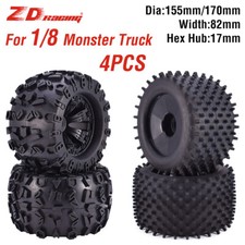 2pcs ZD Racing 17mm HEX 155mm Wheels Tires for 1/8 Truggy Monster Redcat HSP HPI