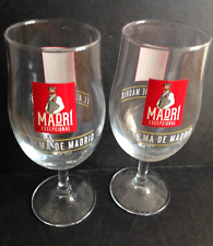 Pair 2 x Madri Lager Pint