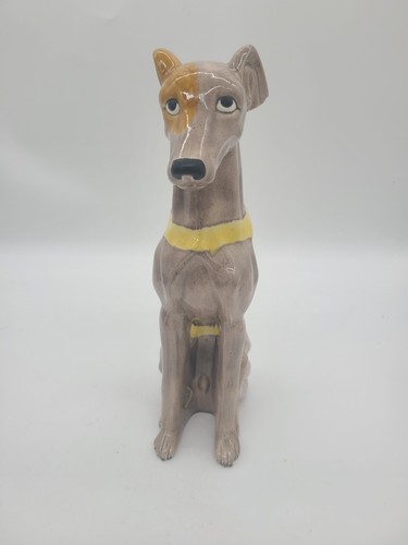 Large ceramic racing greyhound - large,
