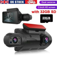 Dual Lens Car Dash Cam with